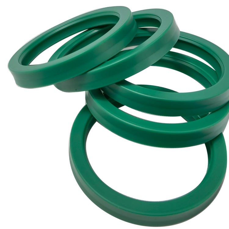 Paraolio per stelo del pistone del cilindro idraulico a doppio labbro di tipo BS verde scuro 85/100/12 guarnizione in poliuretano Resistente all'usura e alla pressione
