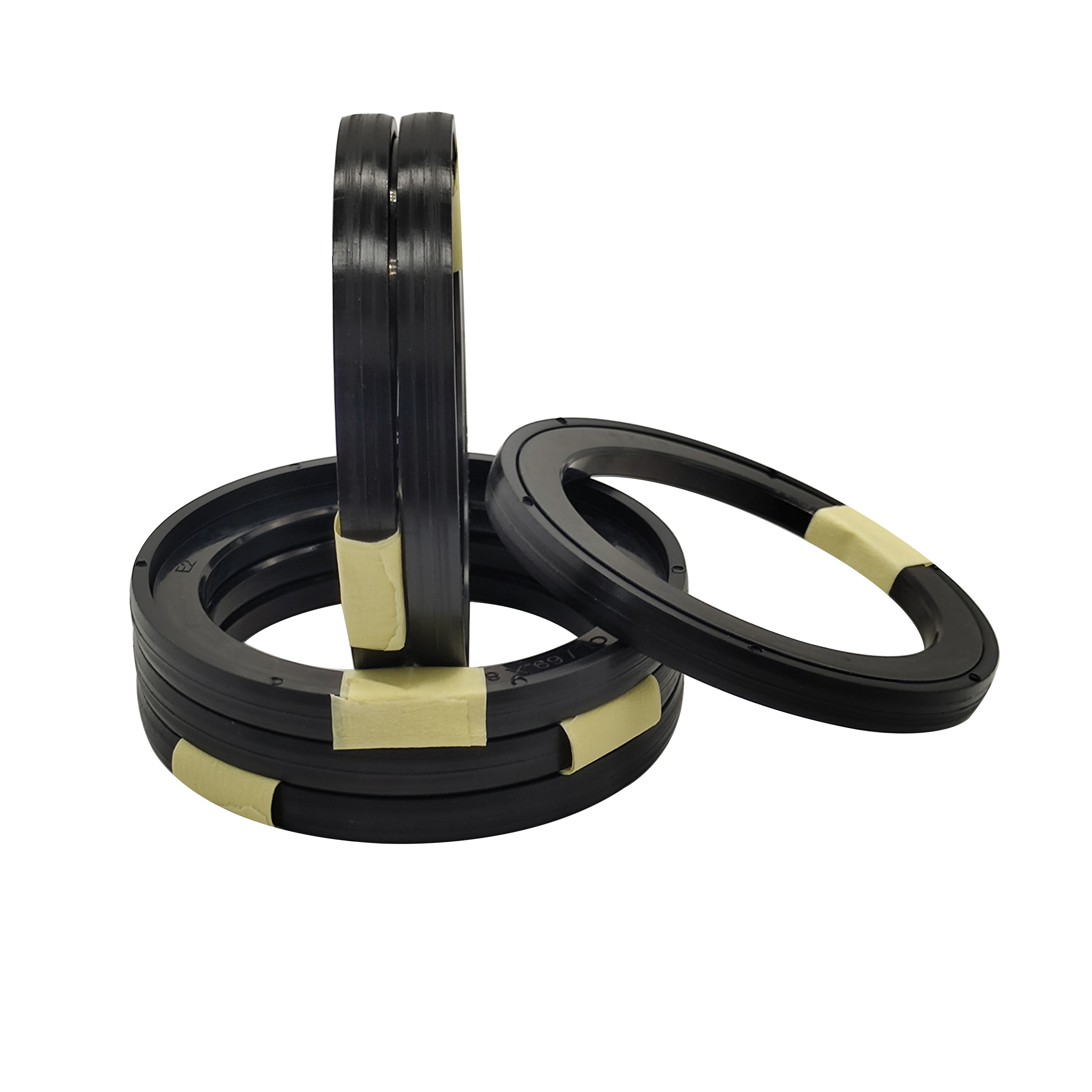 Paraolio per pistone combinato per guarnizione del pistone del cilindro dell'olio del camion della pompa per calcestruzzo con foro ad alta pressione di tipo OK